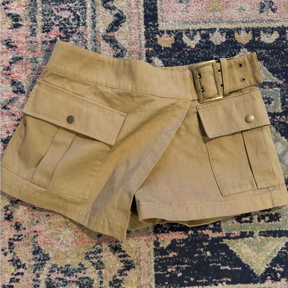 Zara Women's Tan Belted Skort